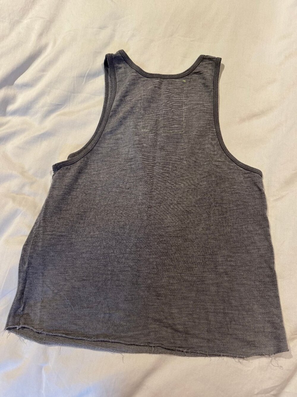 Aviator Nation Grey Womens Small Modal/Cotton Terry Cloth "Venice" Tank - Picture 2 of 3